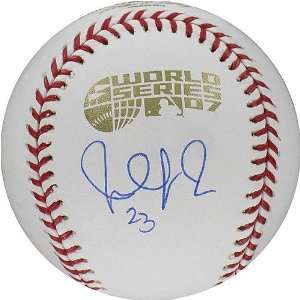  Julio Lugo 2007 World Series Baseball