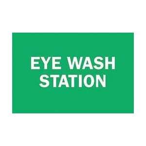 Label,3.5x5,eye Wash Station,polyester   BRADY  Industrial 