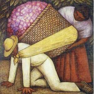  Hand Made Oil Reproduction   Diego Rivera   24 x 24 inches 