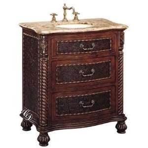  Lymon (single) 32 Inch Antique Brown Bathroom Vanity