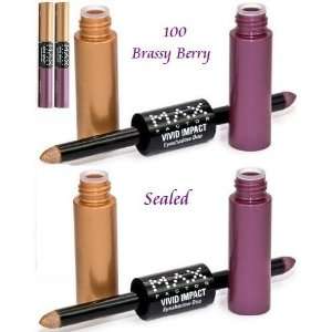   Vivid Impact Eyeshadow Duo #100 Brassy Berry (Qty, of 2 Tubes) Beauty