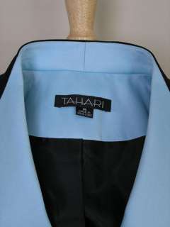 Tahari Blazer Black & Blue Size 14 NWT $595 Hong Kong  