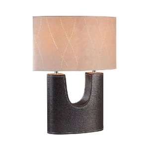  Tanner Table Lamp   18.5h x 13.5w, Coffee Brown