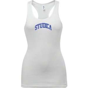    Studica White Womens Outline Distressed Tank Top 