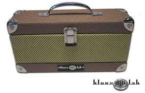 Bluexlab Harmonica Upright case tweed & brown tolex blues harp  