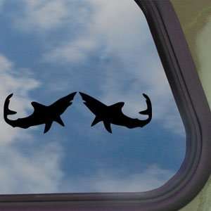  Mako Sharks Black Decal BOAT CRUISER Truck Window Sticker 