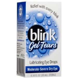 AMO Blink Gel Tears Lubricating Eye Drops 0.34 oz (Quantity of 4)