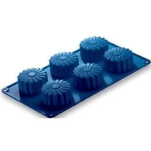  Bakeware Daisies 6 each 7cm dia 2.8cm H 100%silicone 