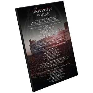  Utah Distinguished Fight Song 8.5 x 11 Plaque Sports 