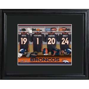   Denver Broncos Personalized NFL Locker Room Print: Everything Else
