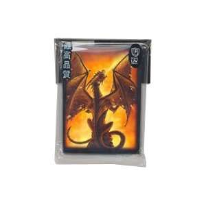  50 FIRE BREATHER MTG CARD SLEEVES MAGIC DECK PROTECTORS 