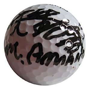  Masaru Amano Autographed / Signed Golf Ball Everything 