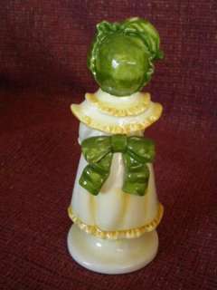 Vintage porcelain figurine VICTORIAN GIRL in BONNET  