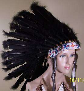 Native War Bonnet Headdress, American Reproduction  