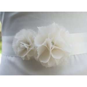   bridal sash, wedding flower sash on a satin ribbon: Everything Else