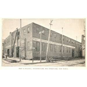  1893 Print Post & McCord Iron Works New York City NYC 