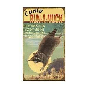  Camp Run a Muck Sign   Customizable: Home & Kitchen