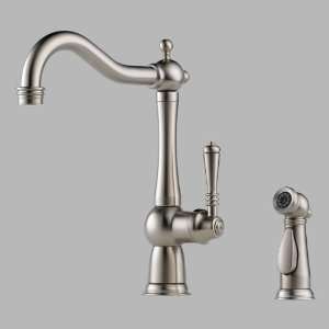 Brizo Tresa Stainless Steel Kitchen Faucet With Spray