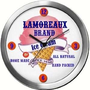 LAMOREAUX 14 Inch Ice Cream Metal Clock Quartz Movement:  