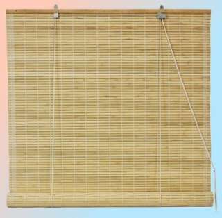 Oriental Furniture Bamboo Roll Up Blinds Natural 60  