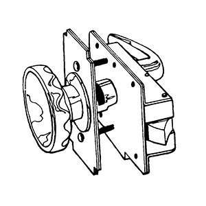   Suburban Metalcraft Lockset, Decker #1042 DECKER LOCK