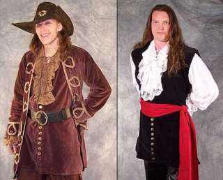 DRESS LIKE A PIRATE AUTHENTIC LONG SWASHBUCKLER VEST  