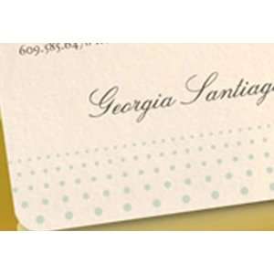  bubbly custom letterpress calling cards {sets of 100 