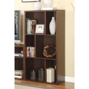  6 Grid Divider Shelf in Walnut Finish