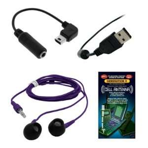  HTC Micro USB to 3.5mm Audio Adapter+ 3.5mm Purple Stereo 