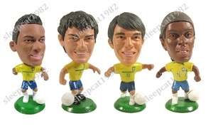 4PCS KAKA PATO RONALDINHO NEYMAR Brazil Team Toy Figure  