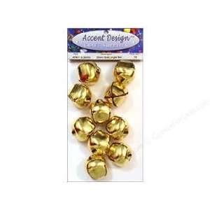  Accent Design Jingle Bell Value Pack 30mm 10pc Gold (6 