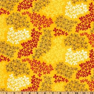  44 Wide Pick A Bunch Organic Blossoms Sunflower Fabric 