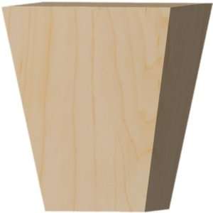    4 1/4W x 5H Square Tapered Bun Foot, Walnut: Home Improvement