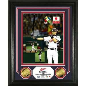  Ichiro Suzuki Japan 2009 WBC 24KT Gold Coin Photo Mint 