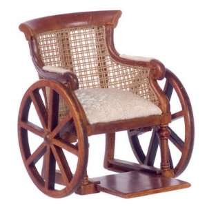   Square Miniatures Walnut Victorian Wheelchair   P6066: Toys & Games
