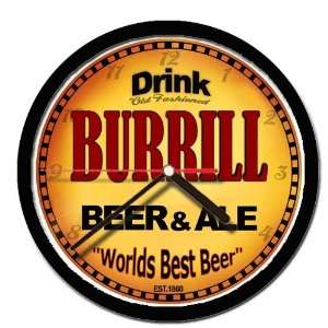  BURRILL beer and ale cerveza wall clock: Everything Else