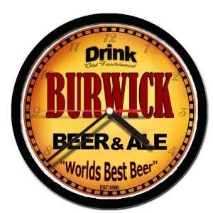  BURWICK beer and ale cerveza wall clock: Everything Else