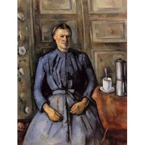 com Oil Painting Woman with a Coffee Pot Paul Cezanne Hand Painted 