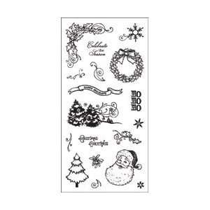  New   Fiskars Simple Stick Cling Rubber Stamps 4X8 Sheet 