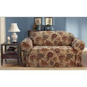  Sure Fit 047293361 Briarwood Floral Loveseat Slipcover 