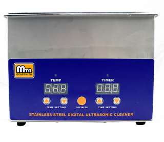 New Industry Lab Stainless Steel Digital Ultrasonic Cleaner w/Heat 2.5 