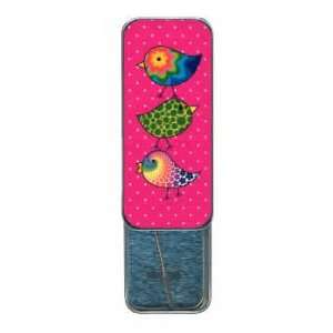  Flirty Birds Needle Slide Tin   Pink