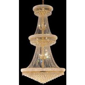   Light Chandelier with Crystal Finish: Gold, Crystal Trim: Spectra