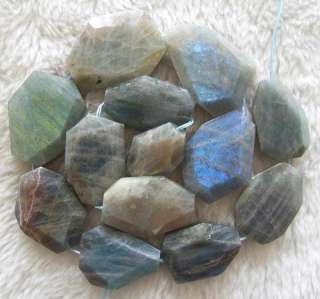 summarize 32x25mm faceted freeform labradorite beads 15 s n cy4338 