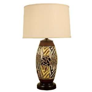  Mario Lamps 10T911 Multi Colored Vase Table Lamp: Home 