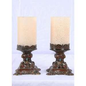  Pair of Vintage Decorative Accent Mantle Lamps, c.1940 