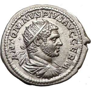   216AD Antoninianus Rare Authentic Ancient Silver Roman Coin SOL SUNGOD
