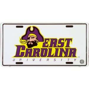   6x12) East Carolina University NCAA Tin License Plate