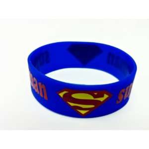 SUPERMAN LOGO Silicone Wristband Bracelet Blue