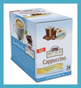 Grove Square Cappuccino French Vanilla 24 K cups for Keurig  